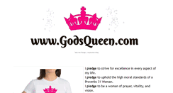 Desktop Screenshot of godsqueen.com